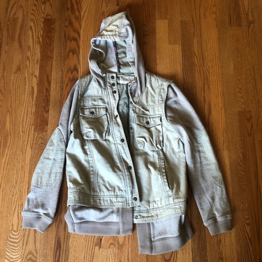 Free People Hooded Cargo Jacket
